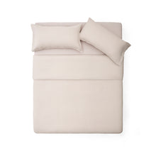 Load image into Gallery viewer, Simmel grey linen blend duvet and pillow cover set for 90 cm bed - image 4