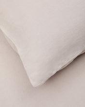 Load image into Gallery viewer, Simmel grey linen blend duvet and pillow cover set for 90 cm bed - image 8