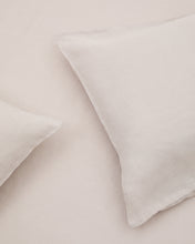 Load image into Gallery viewer, Simmel grey linen blend duvet and pillow cover set for 150 cm bed - image 7