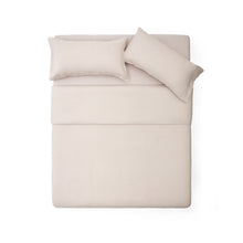 Load image into Gallery viewer, Simmel grey linen blend duvet and pillow cover set for 180 cm bed - image 3