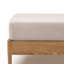 Load image into Gallery viewer, Simmel grey linen blend adjustable bottom sheet for 180 cm bed