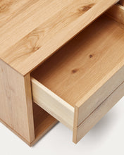 Load image into Gallery viewer, Alguema bedside table in oak wood veneer with natural finish, 60 x 50 cm - image 8