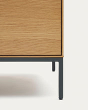 Load image into Gallery viewer, Vedrana beside table, 2 oak veneer drawers, and black steel legs, 60 x 55 cm - image 10