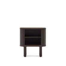 Load image into Gallery viewer, Mailen bedside table in ash veneer with a dark finish 50 x 55 cm - image 5