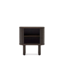 Load image into Gallery viewer, Mailen bedside table in ash veneer with a dark finish 50 x 55 cm - image 6