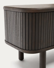 Load image into Gallery viewer, Mailen bedside table in ash veneer with a dark finish 50 x 55 cm - image 10