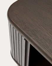 Load image into Gallery viewer, Mailen bedside table in ash veneer with a dark finish 50 x 55 cm - image 11