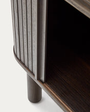Load image into Gallery viewer, Mailen bedside table in ash veneer with a dark finish 50 x 55 cm - image 12