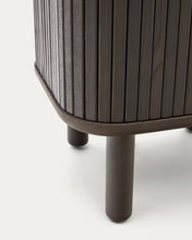 Load image into Gallery viewer, Mailen bedside table in ash veneer with a dark finish 50 x 55 cm - image 13