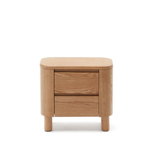 Load image into Gallery viewer, Salaya bedside table in ash plywood FSC Mix Credit, 55 cm x 50 cm
