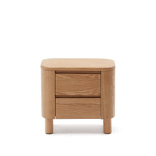 Load image into Gallery viewer, Salaya bedside table in ash plywood FSC Mix Credit, 55 cm x 50 cm - image 2