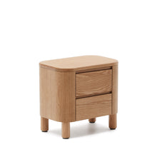 Load image into Gallery viewer, Salaya bedside table in ash plywood FSC Mix Credit, 55 cm x 50 cm - image 3