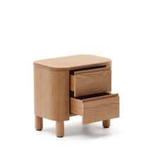 Load image into Gallery viewer, Salaya bedside table in ash plywood FSC Mix Credit, 55 cm x 50 cm - image 6