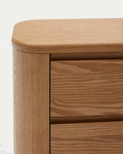 Load image into Gallery viewer, Salaya bedside table in ash plywood FSC Mix Credit, 55 cm x 50 cm - image 9