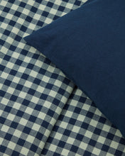 Load image into Gallery viewer, Set Yanil duvet cover, bottom and pillowcase 100% cotton green and blue squares 60x120cm - image 9