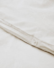 Load image into Gallery viewer, Sifinia ecru duvet and pillow cover set, 100% cotton percale fringes, 90 cm bed - image 8