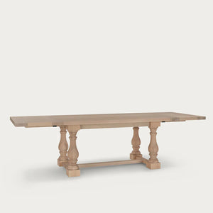 Balmoral 6-10 Seater Extendable Dining Table, Natural Oak