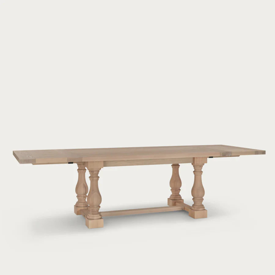 Balmoral 6-10 Seater Extendable Dining Table, Natural Oak