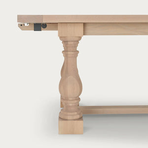 Balmoral 6-10 Seater Extendable Dining Table, Natural Oak