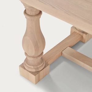 Balmoral 6-10 Seater Extendable Dining Table, Natural Oak