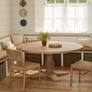 Balmoral Round Dining Table, Natural Oak
