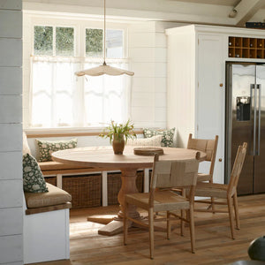 Balmoral Round Dining Table, Natural Oak