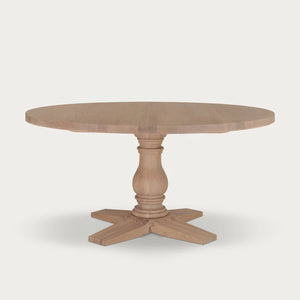 Balmoral Round Dining Table, Natural Oak