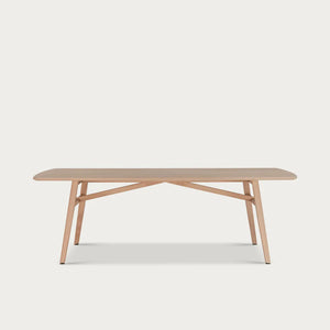 Borough 8 Seater Rectangular Dining Table, Natural Oak