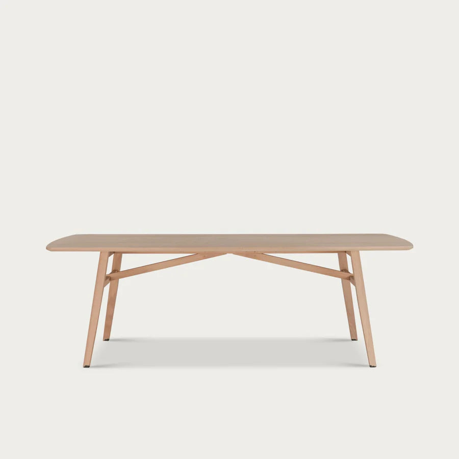 Borough 8 Seater Rectangular Dining Table, Natural Oak