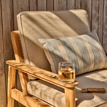 Load image into Gallery viewer, Kew Teak Armchair with Natural Cushions