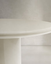 Load image into Gallery viewer, Albanella coffee table in cement with glossy white finish Ø65cm - image 6