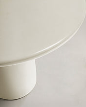 Load image into Gallery viewer, Albanella coffee table in cement with glossy white finish Ø65cm - image 7