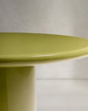 Load image into Gallery viewer, Albanella coffee table in cement with glossy green finish Ø65cm - image 5