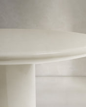 Load image into Gallery viewer, Albanella coffee table in cement with glossy white finish Ø85cm - image 6