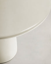Load image into Gallery viewer, Albanella coffee table in cement with glossy white finish Ø85cm - image 7