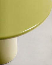 Load image into Gallery viewer, Albanella coffee table in cement with glossy green finish Ø85cm - image 7
