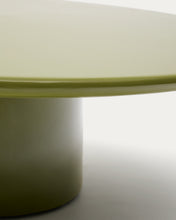 Load image into Gallery viewer, Albanella coffee table in cement with glossy green finish Ø85cm - image 8