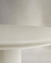 Load image into Gallery viewer, Albanella coffee table in cement with glossy white finish Ø110cm - image 6