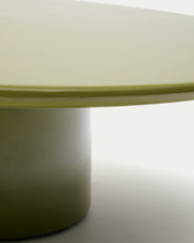 Load image into Gallery viewer, Albanella coffee table in cement with glossy green finish Ø110cm - image 8