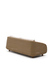 Load image into Gallery viewer, Meria 3-seater sofa in synthetic rattan with FSC 100% solid acacia wood legs 208cm - image 4
