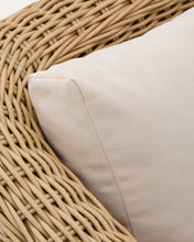 Load image into Gallery viewer, Meria 3-seater sofa in synthetic rattan with FSC 100% solid acacia wood legs 208cm - image 11