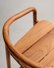 Load image into Gallery viewer, Turqueta outdoor stool made of FSC 100% solid teak wood, height 65cm - image 8