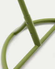 Load image into Gallery viewer, Saliga green hanging armchair with base in aluminium and synthetic rattan - image 9