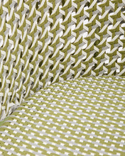 Load image into Gallery viewer, Saliga green hanging armchair with base in aluminium and synthetic rattan - image 11