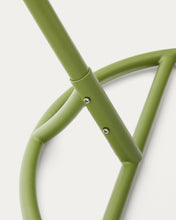 Load image into Gallery viewer, Saliga green hanging armchair with base in aluminium and synthetic rattan - image 13
