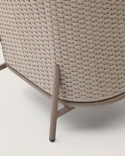 Load image into Gallery viewer, Sedalis outdoor armchair in aluminium and taupe rope cord - image 10