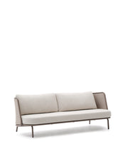 Load image into Gallery viewer, Sedalis outdoor 3-seater sofa in aluminium and taupe rope cord 210cm - image 4