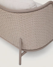Load image into Gallery viewer, Sedalis outdoor 3-seater sofa in aluminium and taupe rope cord 210cm - image 11