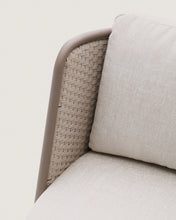 Load image into Gallery viewer, Sedalis outdoor 3-seater sofa in aluminium and taupe rope cord 210cm - image 13