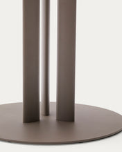 Load image into Gallery viewer, Sedalis round outdoor table in steel with taupe aluminium top Ø120cm - image 4